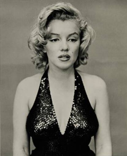 Retrato de Marilyn Monroe por Richard Avedon.
