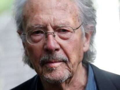 Peter Handke, en su casa, el 10 de octubre. 