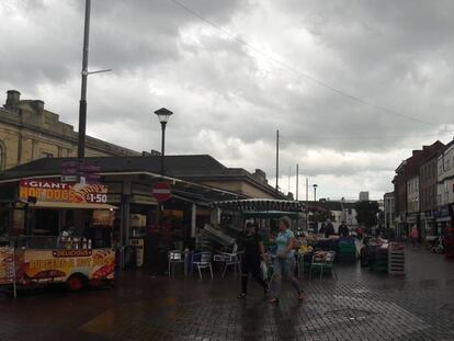 El centro de la ciudad de Doncaster, donde el Brexit ha ganado por un 69%.