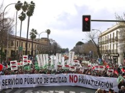 Manifestación del pasado 22 de enero en Sevilla