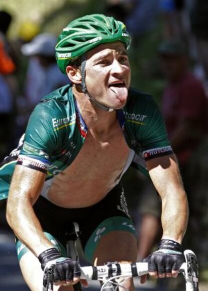 Thomas Voeckler durante la 16º etapa del Tour de Francia