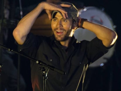 Enrique Iglesias, en una actuación en España.