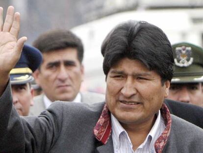 Evo Morales, el lunes en un acto en la ciudad de El Alto.