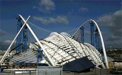 El estadio olímpico de Atenas, cuyas obras de remodelación corren a cargo de Santiago Calatrava.