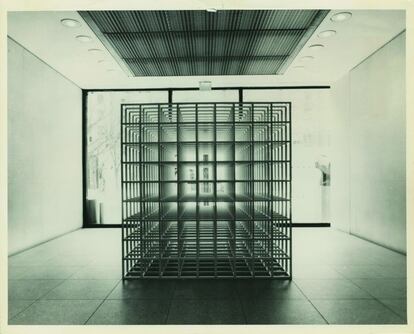 'Nine Part Modular Cube', 1977, de Sol LeWitt.