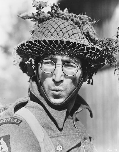 John Lennon as a British soldier in the 1967 film 'How I Won the War.'