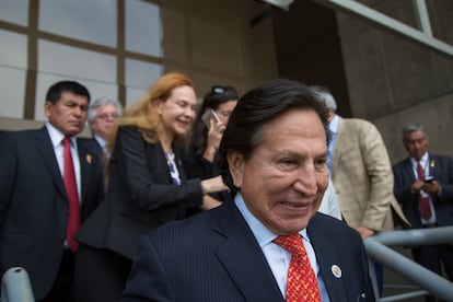 Alejandro Toledo, expresidente de Perú,  durante la Cumbre de Cooperación Económica Asia Pacífico (APEC) el 19 de noviembre de 2016 en Lima.