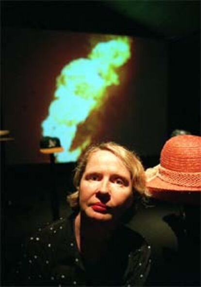 Joanna Bourke, en la exposición <i>En guerra,</i> en el CCCB.