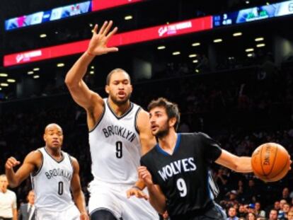 Ricky Rubio, en un moment del partit d'aquest divendres.