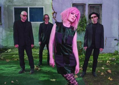 Foto promocional de Garbage.