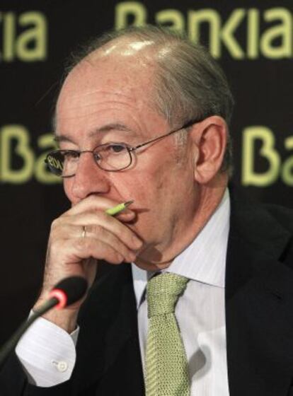 El presidente saliente de Bankia, Rodrigo Rato.