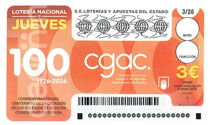 Décimo de Lotería Nacional del jueves 8 de enero de 2026