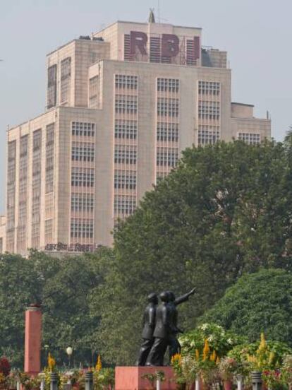 Edificio del Banco de Reserva de India, el banco central del país asiático, en Calcuta