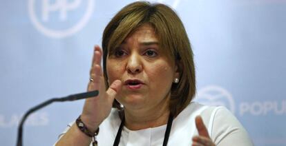 La dirigente regional del PP Isabel Bonig.