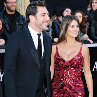 Javier Bardem y Penélope Cruz, en la alfombra roja.