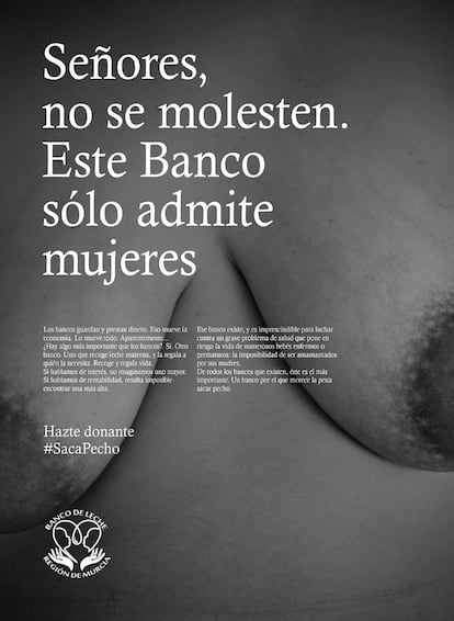 El objetivo de la campaña #sacapecho es que la gente entienda la importancia de los bancos de leche.