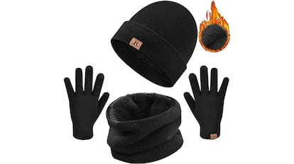 Pack con guantes térmicos unisex para invierno de Heekpek