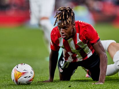 Nico Williams, durante el Athletic-Granada.