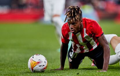 Nico Williams, durante el Athletic-Granada.