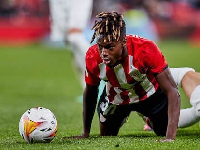 Nico Williams, durante el Athletic-Granada.