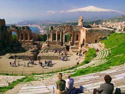 El teatro romano de Taormina.