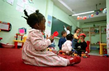 Un centro educativo en la Comunidad de Madrid de atención a los hijos de inmigrantes sin recursos.