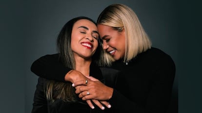 Marta Vieira com Toni Pressle em fotografia publicada no Instagram.