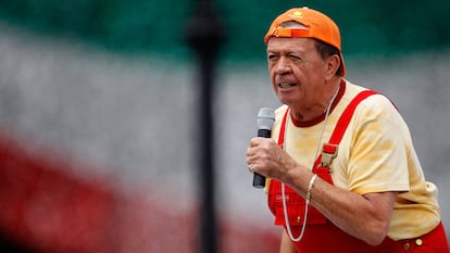 Xavier López 'Chabelo' durante una presentación en el zócalo de Ciudad de México, en 2009.