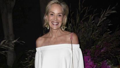 Sharon Stone, en una gala sobre salud mental femenina en Los Ángeles (California) el 17 de julio.