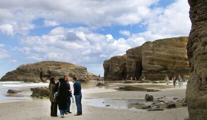 Playa de As Catedrais, en Ribadeo (Lugo)