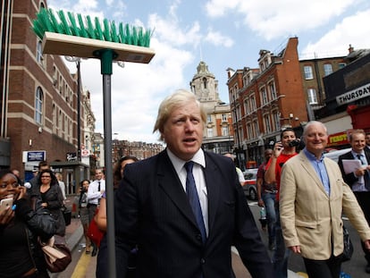 Boris Johnson, favorable al Brexit, durante su etapa como alcalde de Londres en una imagen de 2011.