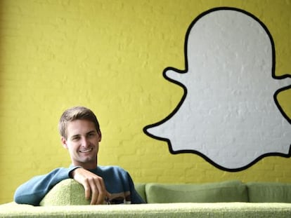 Evan Spiegel, fundador de Snapchat.