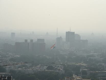 Contaminación en Nueva Delhi, este sábado.