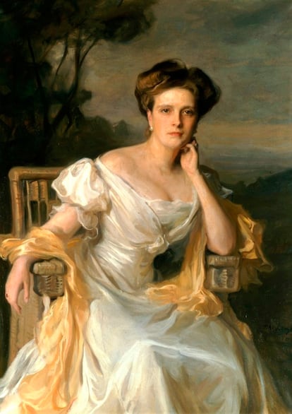 La princesa Alicia de Battenberg, retratada por Philip de László en 1907.