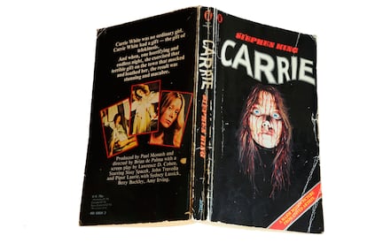 Portada de una edición estadounidense de 'Carrie'.