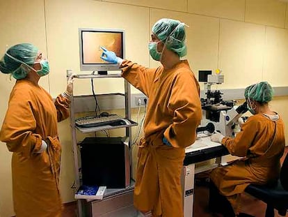 Investigadores del Centro de Medicina Regenerativa de Barcelona.