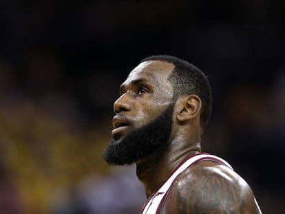 LeBron James, durante un partido el pasado 3 de junio.