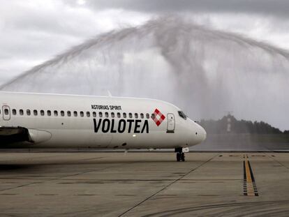 Uno de los aviones de Volotea.