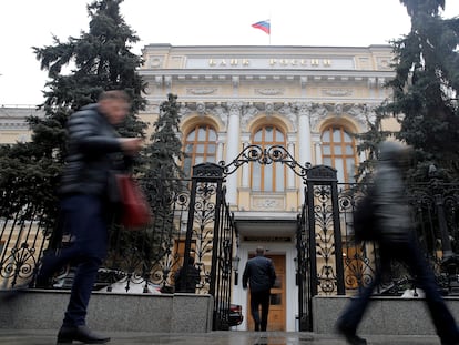 Edificio del Banco Central de Rusia, en Moscú.