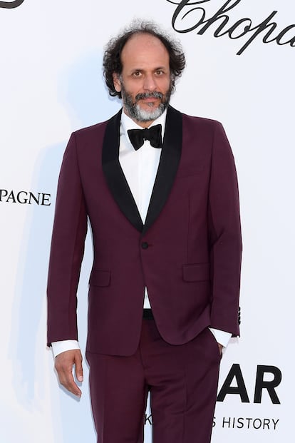 Luca Guadagnino, director del filme Suspiria, con traje de Prada.