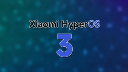 Logotipo de HyperOS 3 desarrolado por Xiaomi con fondo