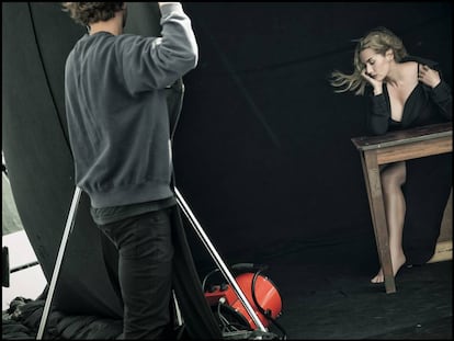 Kate Winslet posando para Peter Lindbergh.