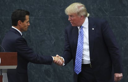 Reunion entre Trump y Peña Nieto en agosto de 2016