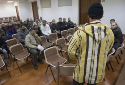 Reunión de la junta territorial guipuzcoana del consejo musulmán del País Vasco, en Rentería.