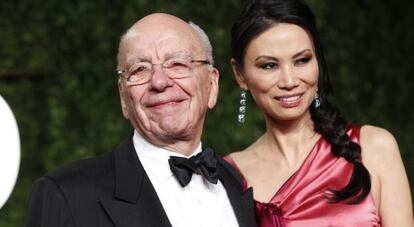 Rupert Murdoch y Wendi Deng.