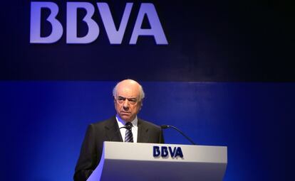 El presidente del BBVA, Francisco González.