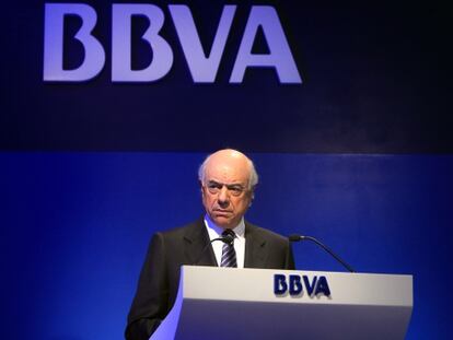 El presidente del BBVA, Francisco González.