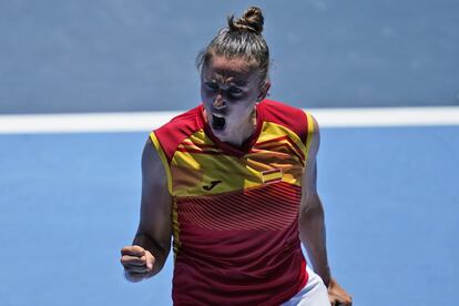 Sorribes, hace dos años cuando batió a Barty en Tokio.