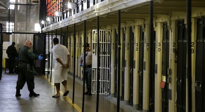 El corredor de la muerte de la prisión de San Quintín, California.