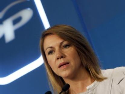 La secretaria general del PP, Dolores de Cospedal.